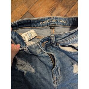 American Eagle Women’s Distressed Stretch Jeans, Size 00, High-Rise Skinny Fit